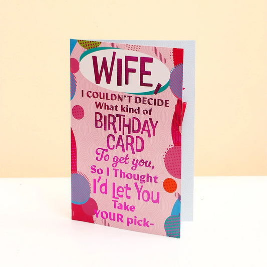 Happy Birthday Wife Greeting Card