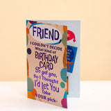 Happy Birthday Friend Greeting Card and Perfume