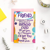 Happy Birthday Friend Greeting Card