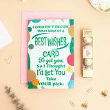 Best Wishes Greeting Card and Ferrero Rocher 50 GM