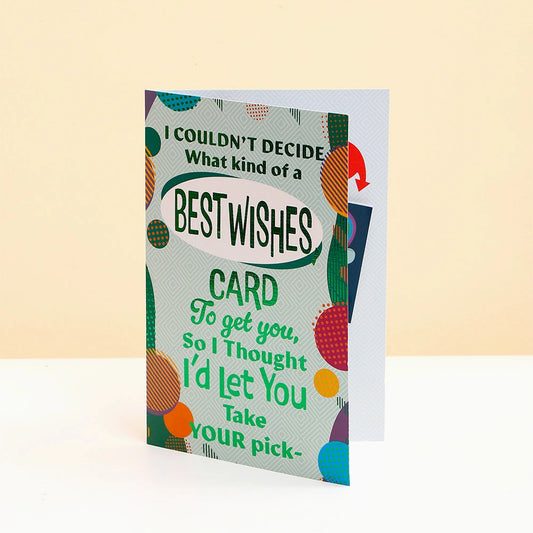 Best Wishes Greeting Card and Ferrero Rocher 50 GM