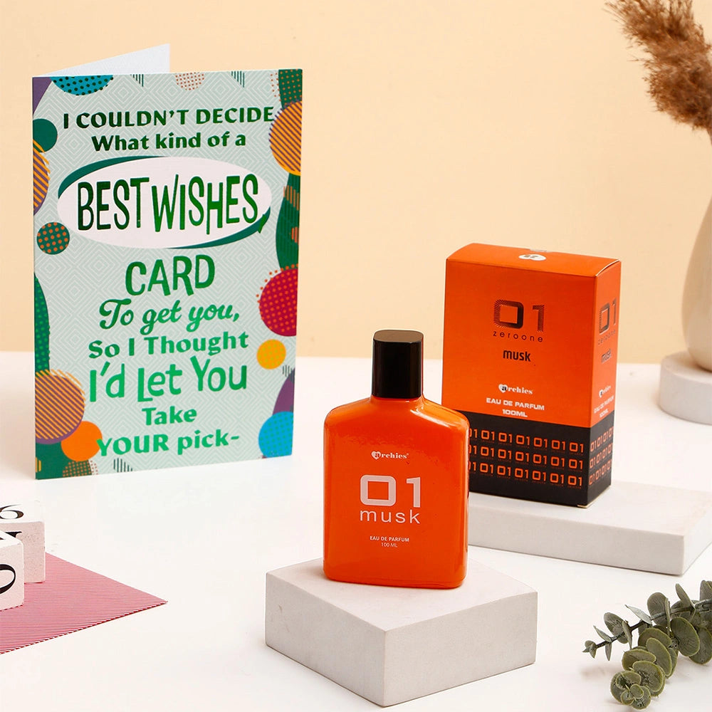 Best Wishes Greeting Card and Perfume