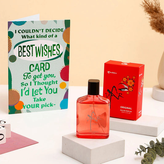 Best Wishes Greeting Card and UXR Perfume