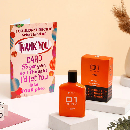 Thank You Greeting Card and Perfume