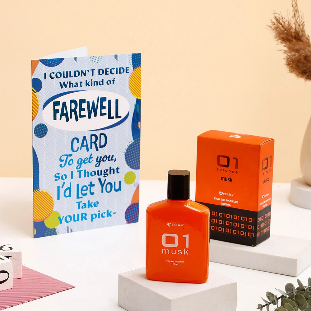 Farewell Greeting Card and Perfume