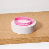 Archies Hanging Photo Frame & Pink Silicone Bracelet Set