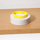 Archies Hanging Photo Frame & Yellow Silicone Bracelet Set