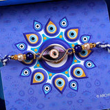 Blue Rakhi Trunk Box with Dry Fruits
