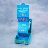 Teal Rakhi Trunk Box with Dry Fruits