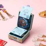 Blooming Evil Eye Blue Rakhi Treasure Box