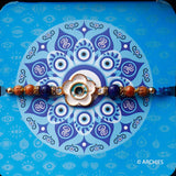 Midnight Floral Evil Eye Rakhi Treasure Box