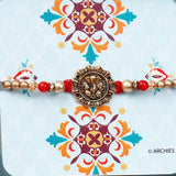 Divine Ganesha Grey Rakhi Treasure Box