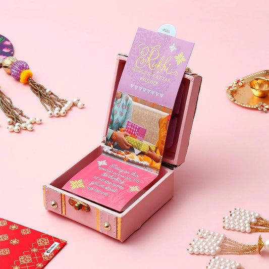 Blush Ganesha Rakhi Treasure Box