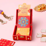 Crimson Beaded Rakhi Treasure Box