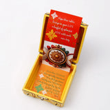 Golden Ganesha Rakhi Treasure Box