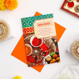 Bhai Dooj Greeting Card with Hershey's Dark 'N' Rich Coffee & 49% Dark Chocolates
