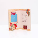 Bhai Dooj Greeting Card with 2 Ferrero Rocher 4 Pcs Packs (8 Pcs)