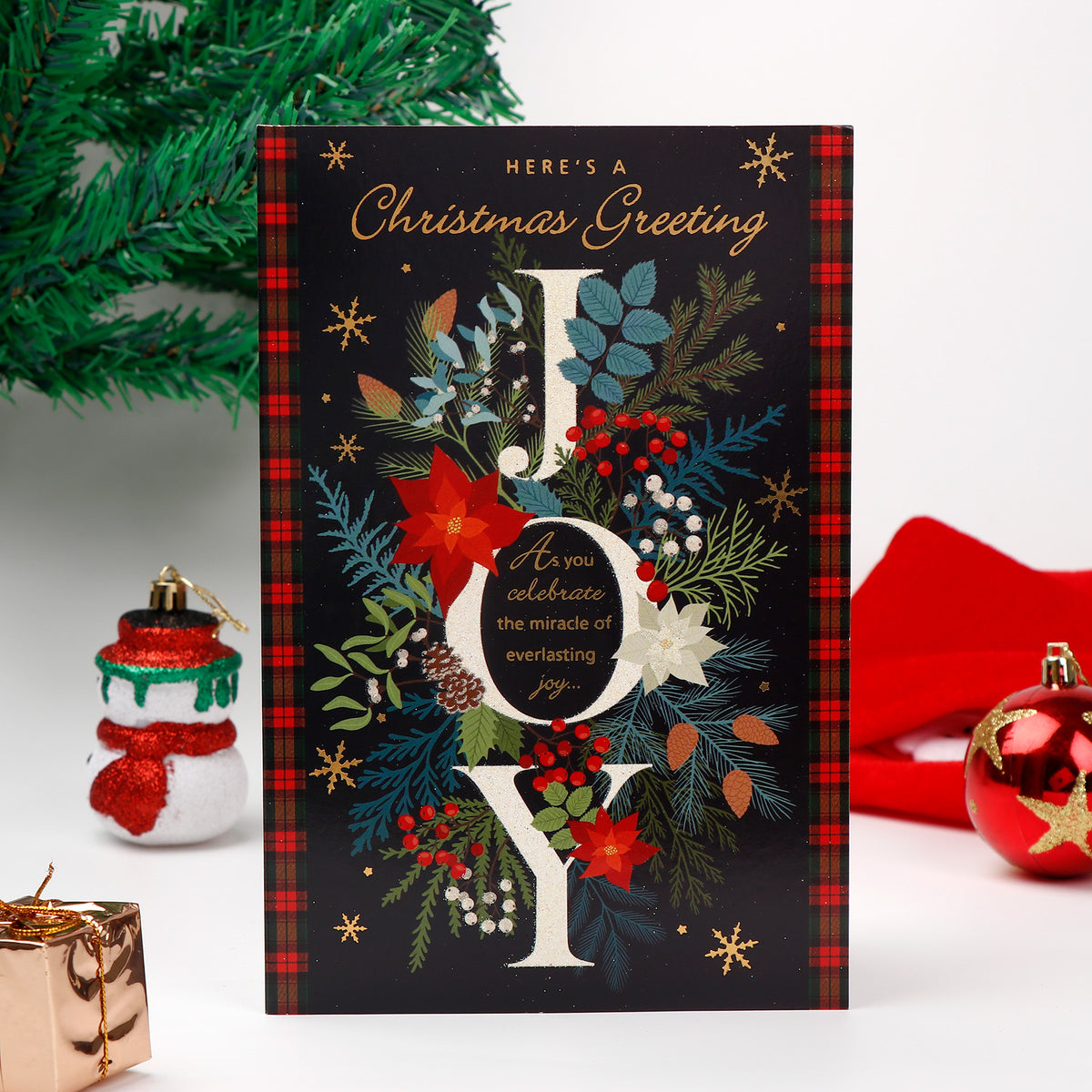 Joy Christmas Greeting Card