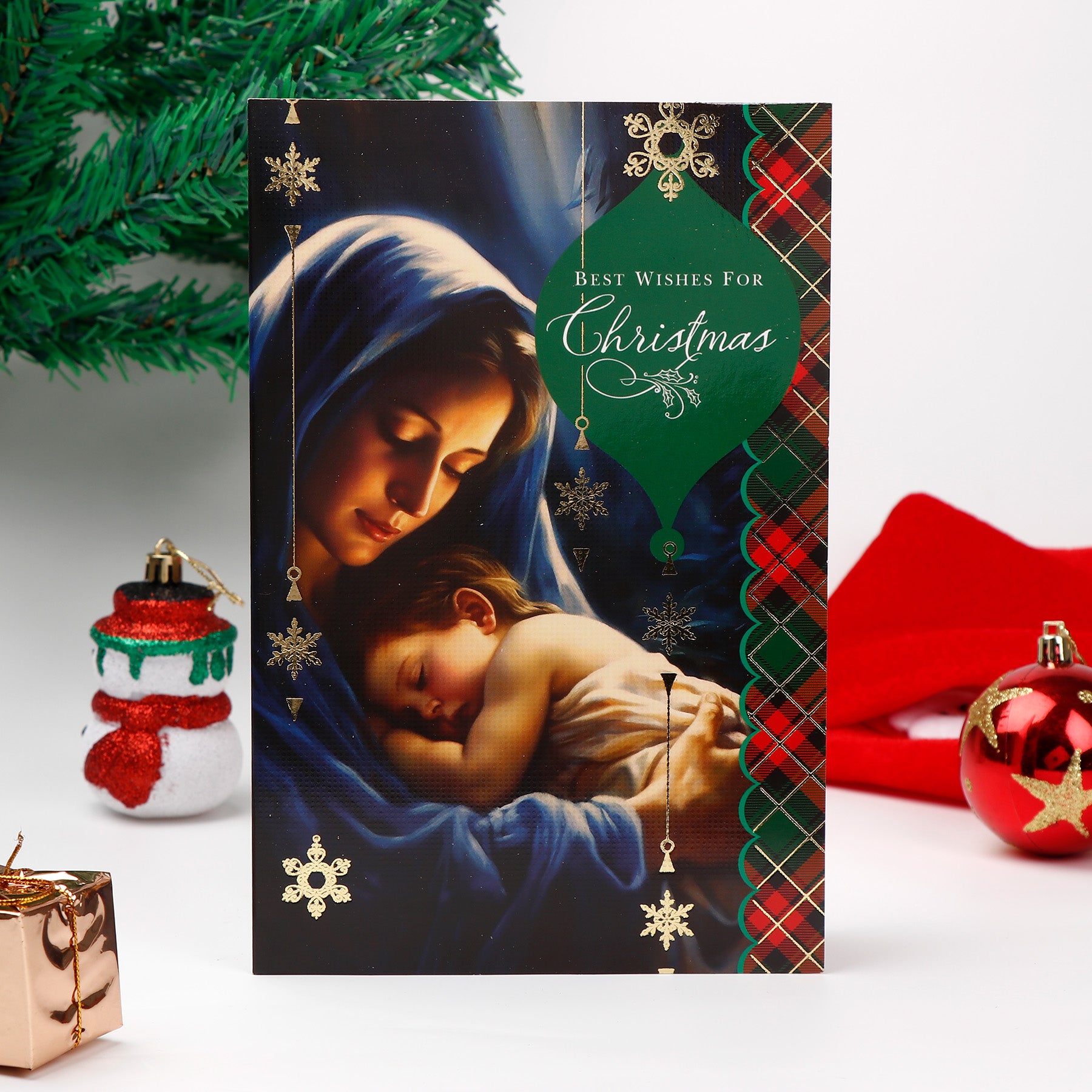 Best Wishes Christmas Greeting Card Pack of 6