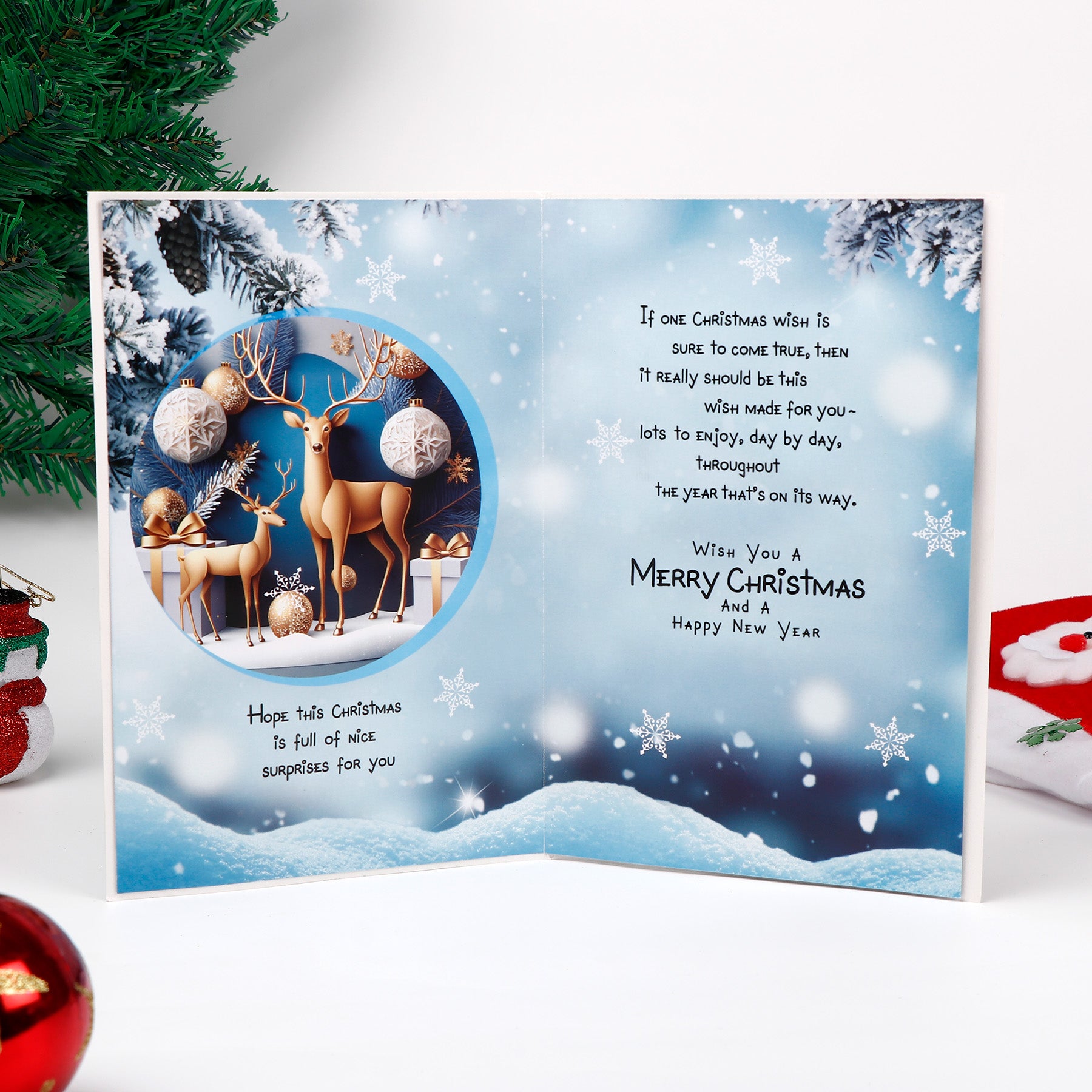 Warm Wishes For You Christmas Greeting Card