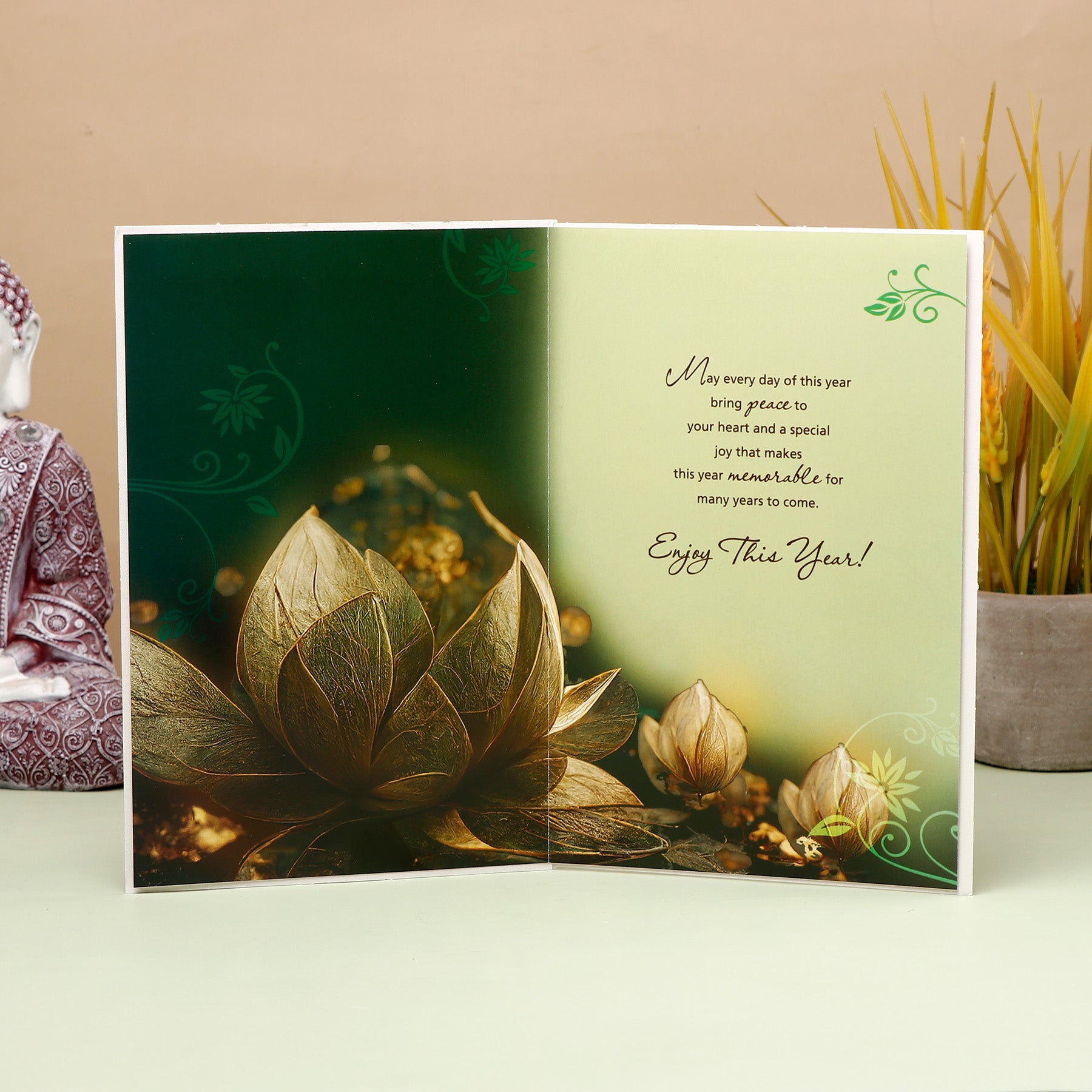 Beautiful Year New Year Greeting Card