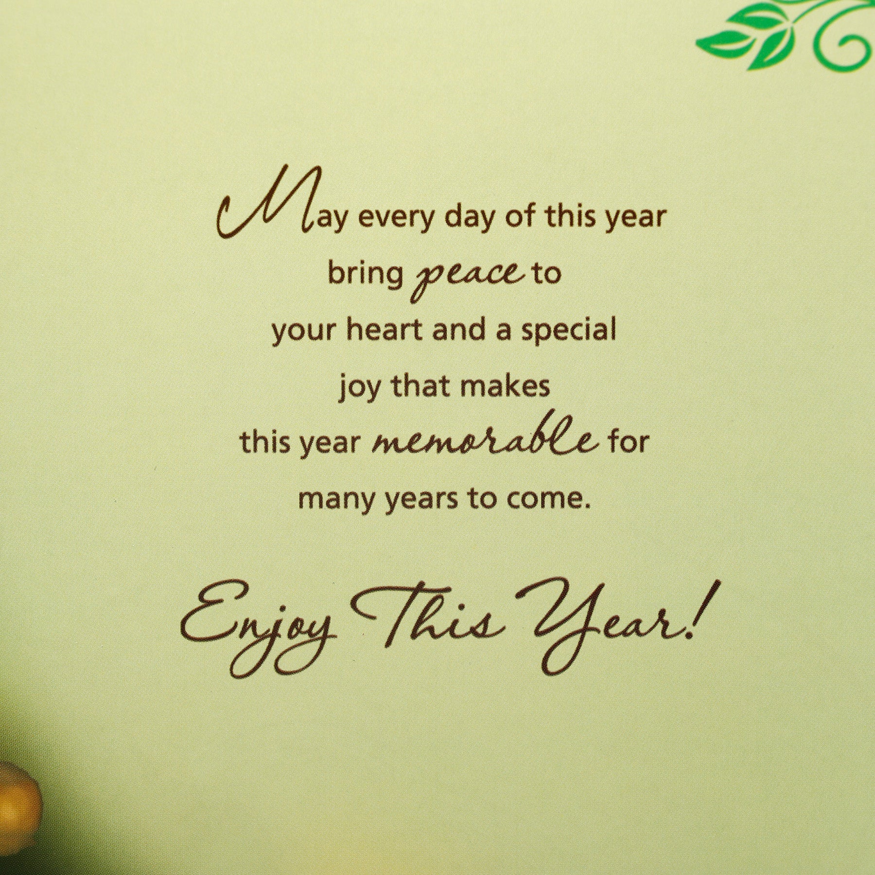 Beautiful Year New Year Greeting Card