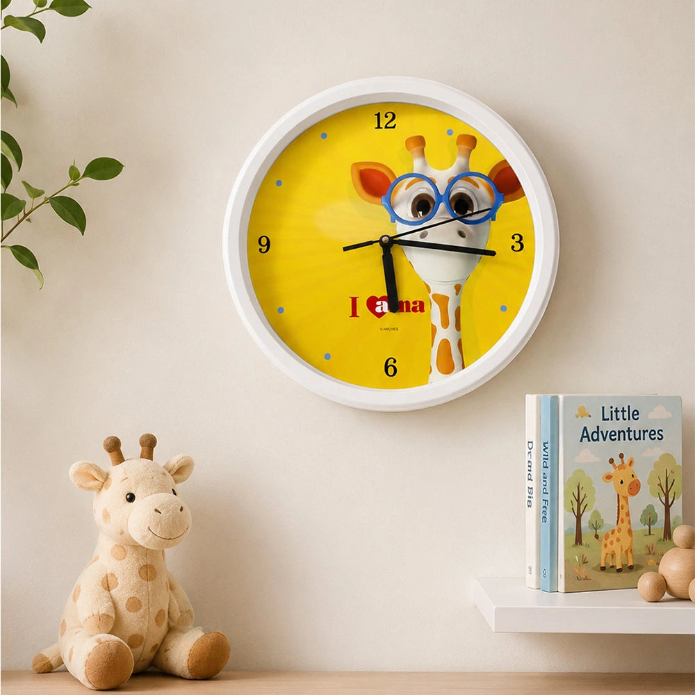 Character Wall Clock - Ama the Giraffe Design