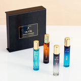 Classy Stainless Steel Hip Flask With IKYK Perfume Set