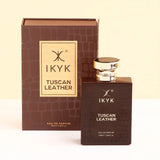 Classy Stainless Steel Hip Flask With IKYK Tuscan Leather
