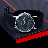 Black Matte Finish Straps Wrist Watch