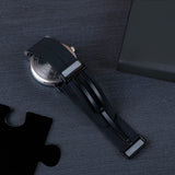 Black Matte Finish Straps Wrist Watch