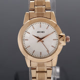 Metalic Gold Couple Wrist Watch