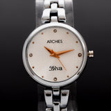 Diva Metalic Silver Wrist Watch