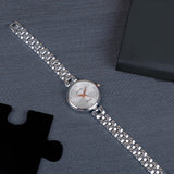 Diva Metalic Silver Wrist Watch