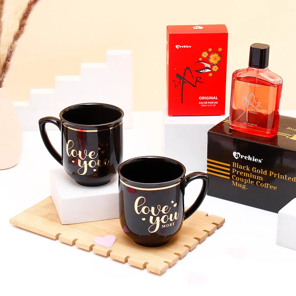 Archies UXR Perfume With Couple Mug