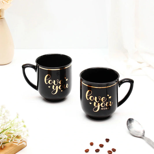 Archies Love you Black Couple Mug