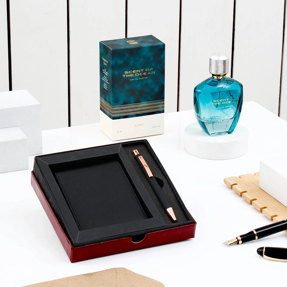 Archies Premium Wallet Set With Scent Of the Ocean