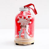 I Love You Bridal Couple Figurine in Glass Jar
