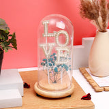 Archies Love Pearl Letter Glass Dome