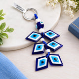 Archies Blue And White Protective Evil Eye Keychain