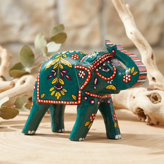 Desi Archies Handcrafted Green Elephant