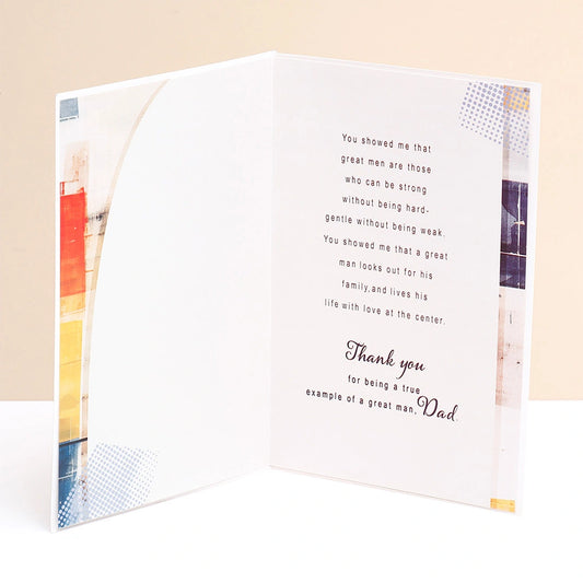 Example Of A Great Man, Dad Greeting Card