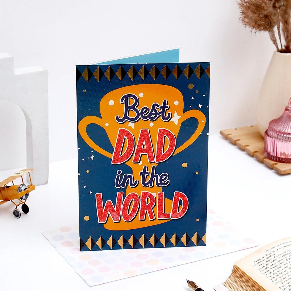 Best Dad In The Worlds Greeting Card