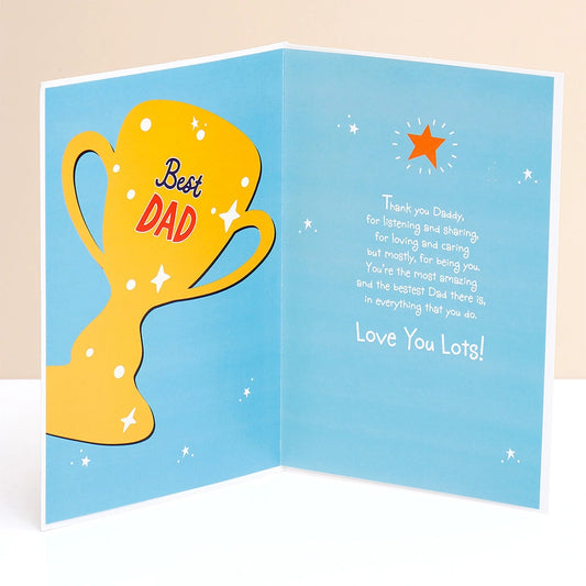 Best Dad In The Worlds Greeting Card