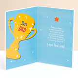Best Dad In The Worlds Greeting Card