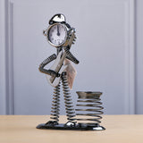 Spring Man with Guitar Clock Penstand