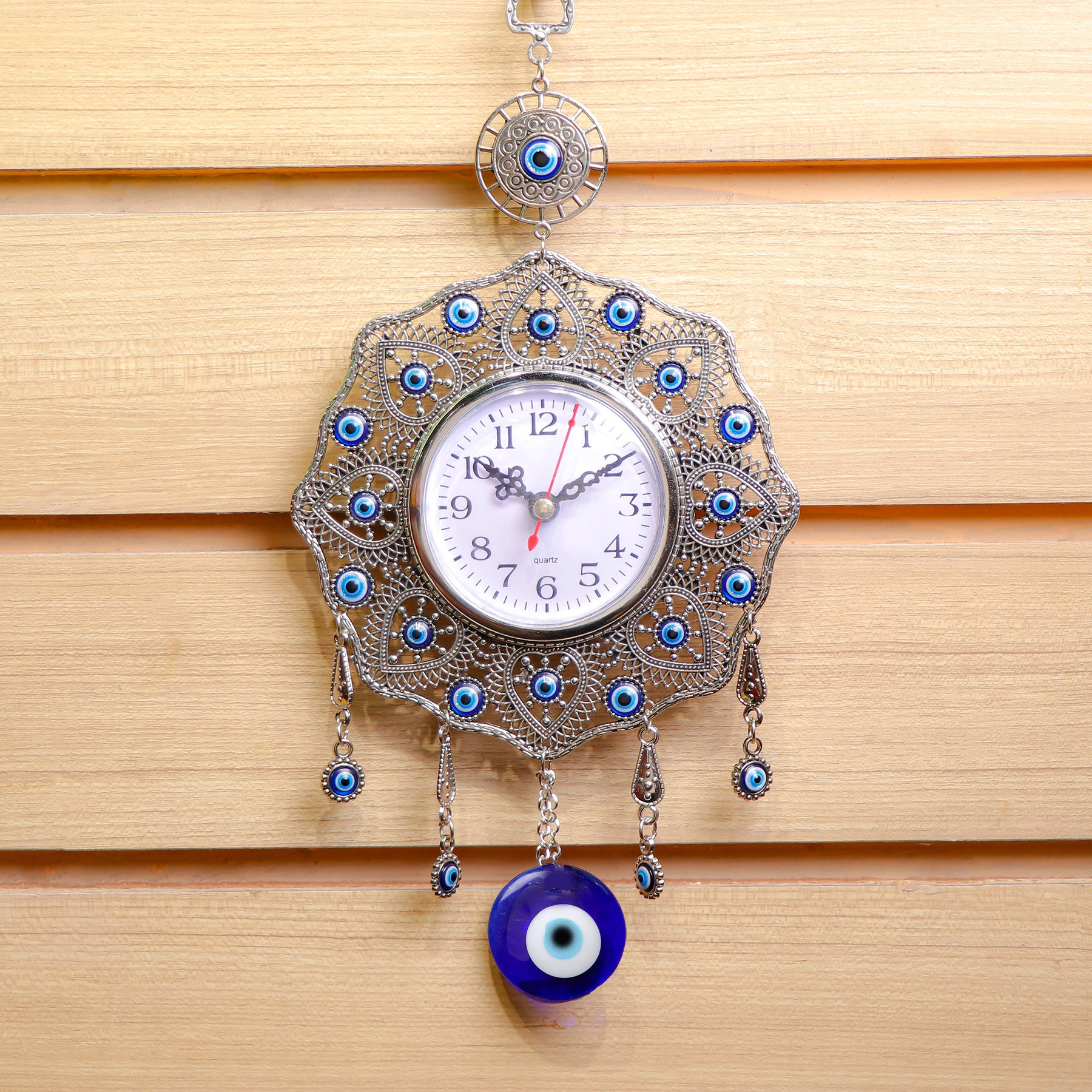Protective Evil Eye Clock Hanging