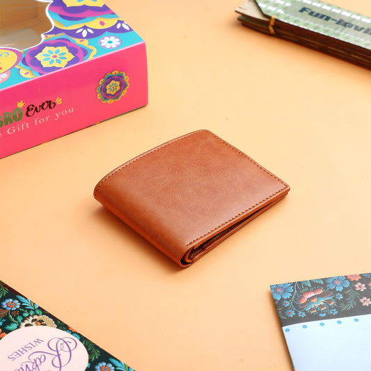 Purple Rakhi Mailer with Wallet and Hanging Hamper