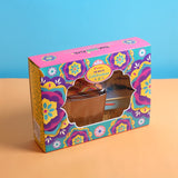 Blue Rakhi Mailer with Wallet and Hanging Hamper