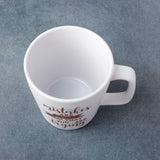 White and Golden Ceramic Coffee Mug